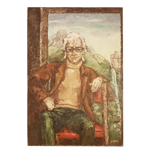 Ritratto di Massimo e le montagne