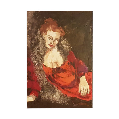 Autoritratto in rosso con stola