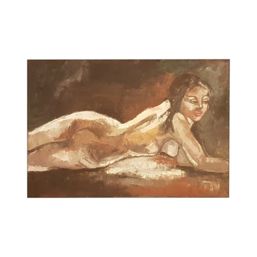 Nudo di schiena con treccia