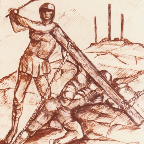 Cristo con la croce verso il Calvario